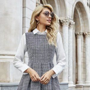 brand new shein small tweed dress